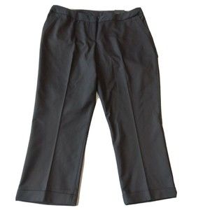 Lane Bryant Dress Pants Size 16 Cropped The Lena Black New 24" Inseam Curvy Fit